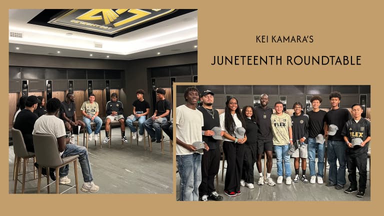LAFC Foundation Juneteenth collage Kei Kamara