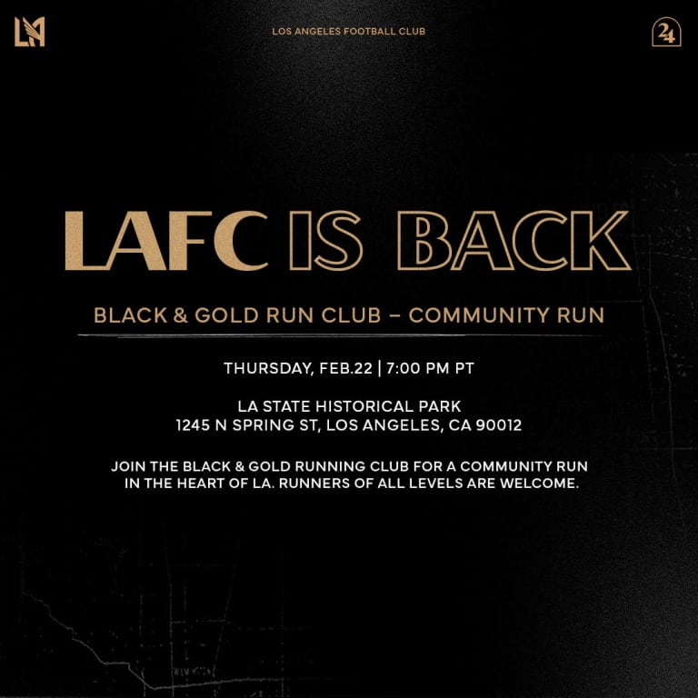 LAFC IS BACK 2024 Run Club