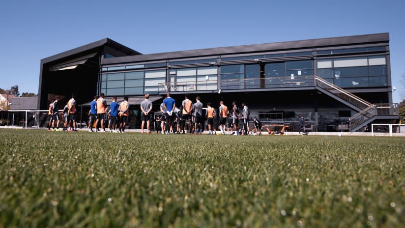 LAFC Players Standing After Training IMG 200306