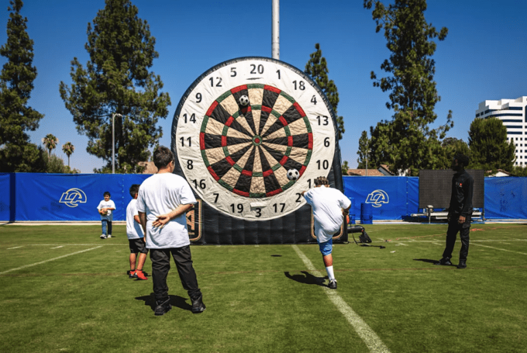 Football Meets Football Clinic with the Rams